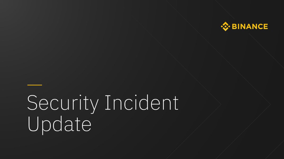 BinanceAngels's tweet photo. The #Binance Security Incident Recap is out: 
@cz_binance talks about the lessons learned, the tough decisions and the support received from the community in this article 👉  https://t.co/E3F4HSDp2B https://t.co/x77gc27EI1