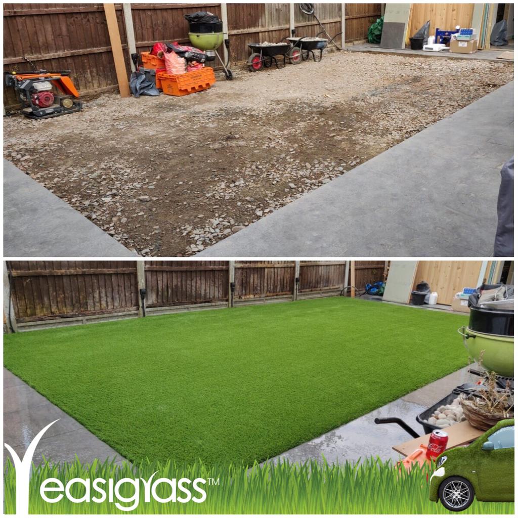Easigrass's tweet photo. The perfect change in space for this family, especially as we are right on the edge of summer! Now they have an amazing outdoor lawn which will look stunning all year round and will require almost no maintenance! 
.
#Easigrass #easigrassuk #garden #gardens #gardening #johnlewis https://t.co/Z9ltjhAyns