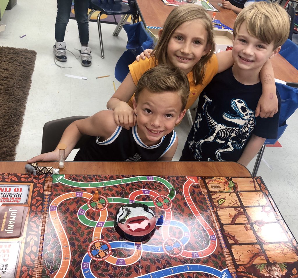 laurieteach's tweet photo. Game Day in 1st Grade!
#boardgames #rhps #iteachfirst #lastweekofschool #monopoly #sorry #moustachesmash #jumanji #shopkinspopnrace #onebryan #competitionisfun #marvelousmonday https://t.co/UkqdeoViqz
