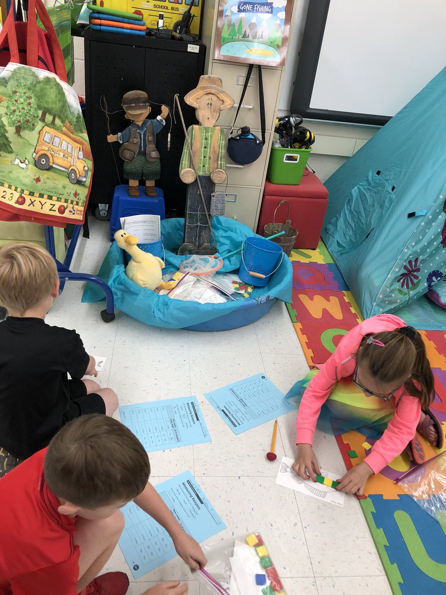 JennyGoings's tweet photo. Fabulous Fishy Fun! 😁 Students fished for sight words and measured fish to find the “keepers.” 🎣 🐟 #centerfun #lastweek https://t.co/32QzPl0TH9