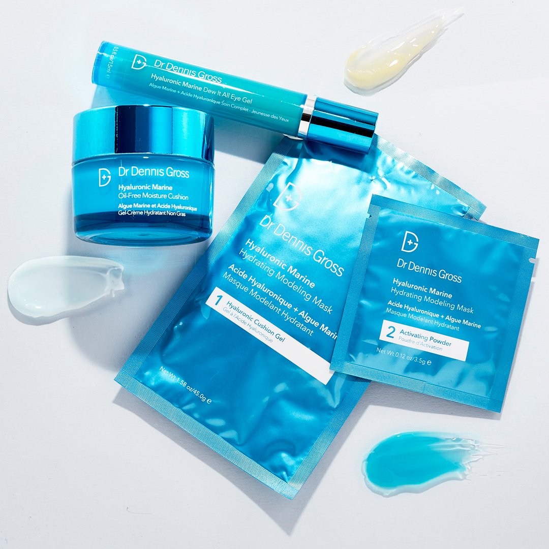This Hyaluronic Marine Hydrating Modeling Mask by @drdennisgross is a unique facial mask that morphs from gel to solid through a cooling chemical reaction, which transforms your skin from dull and dehydrated to dewy and luminous.