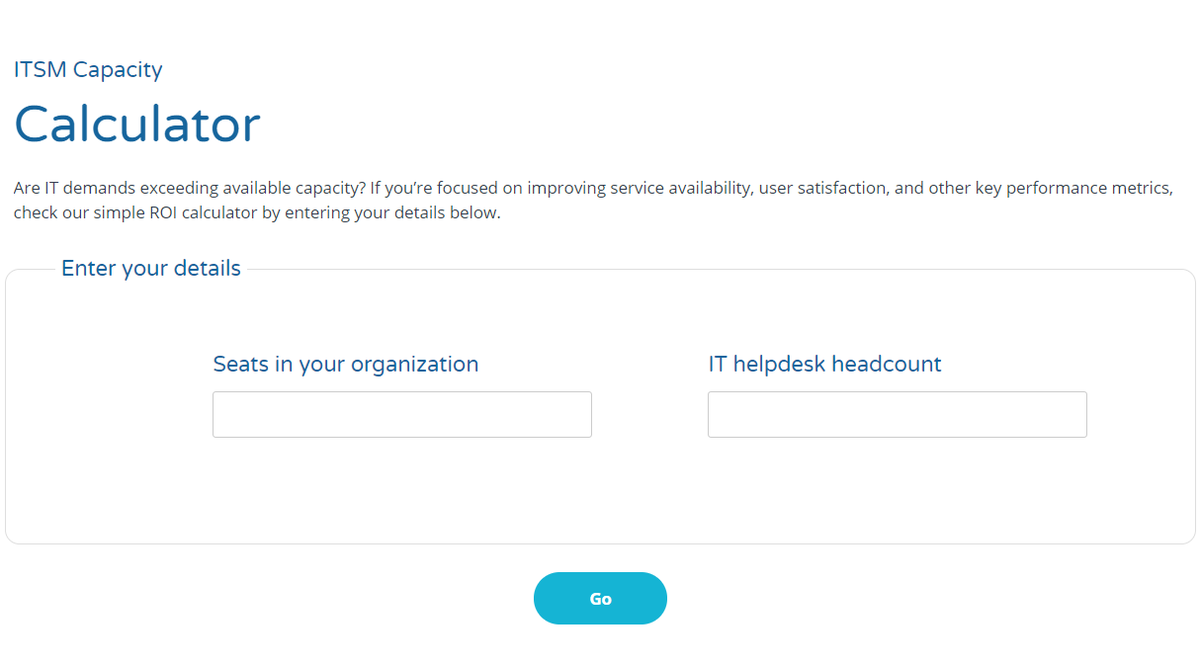 Are IT demands exceeding available capacity? If you’re focused on improving service availability, user satisfaction, and other key performance metrics, check our simple ROI calculator by entering your details in our free calculator: bit.ly/2WO5AYy