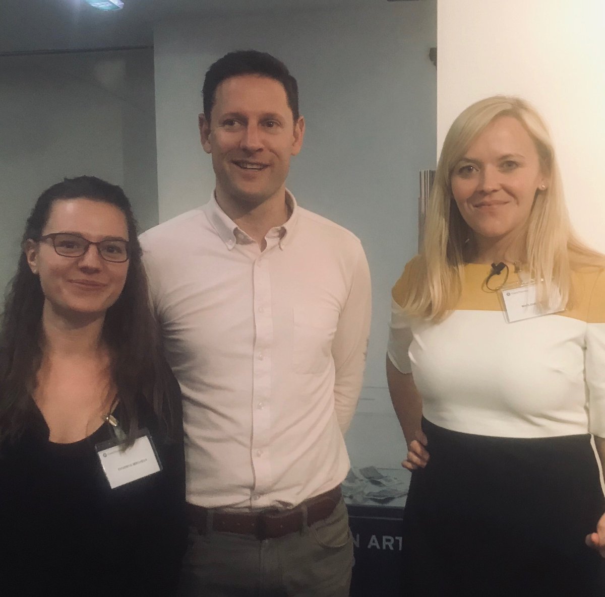OTMFN's tweet photo. ‘Technology is good at finding what is, humans are good at finding what isn’t’ - wise words shared by the insightful (and human) faces of ⁦⁦@CrowdEmotion⁩ at this evening’s ⁦⁦@OTMFN⁩ , huge thanks to Evgeniya Mircheva, Matt Celuszak and Marlene  Weber 🙏👏 https://t.co/iUJBKTy0Ij