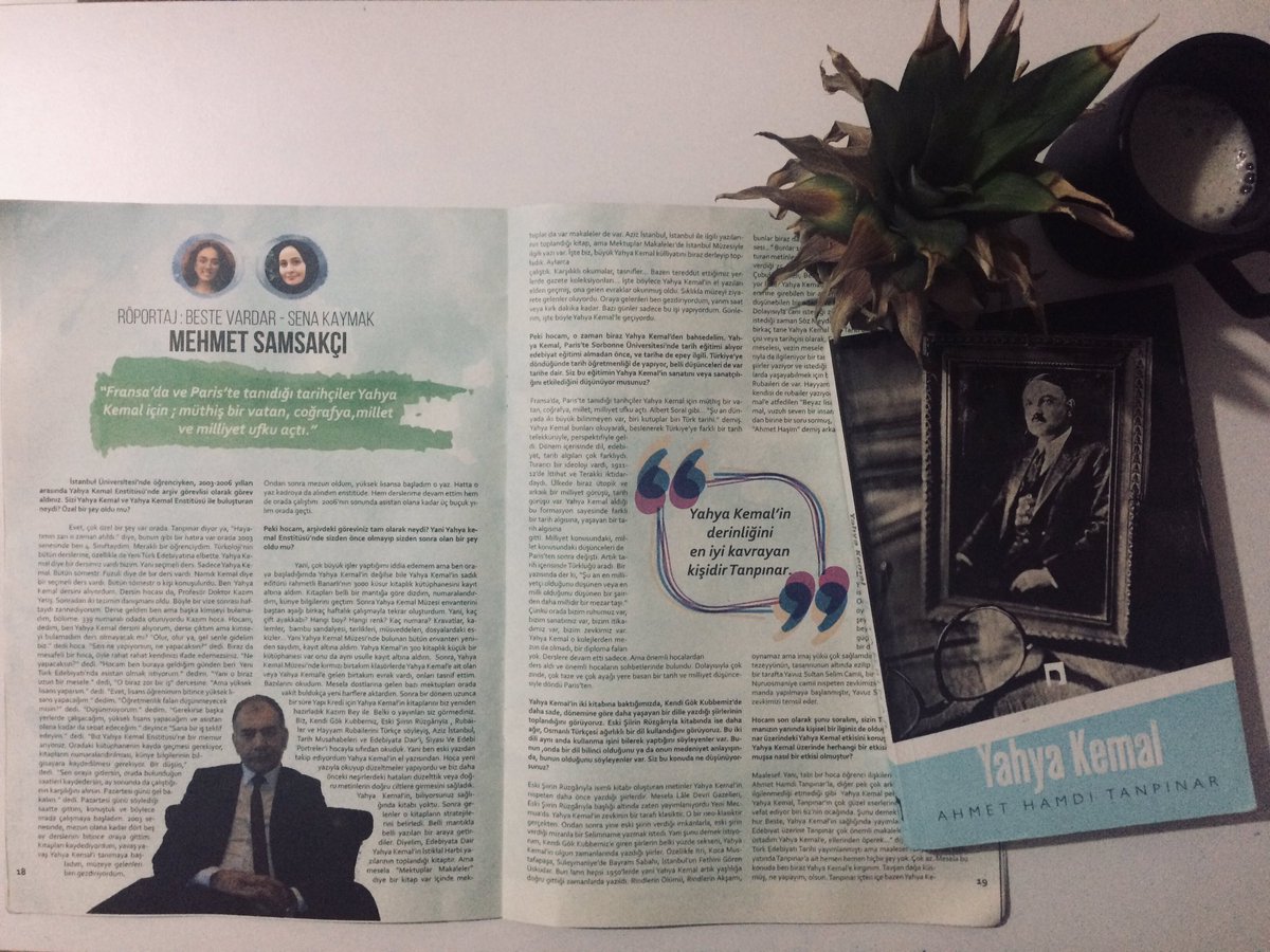 Doç. Dr. Mehmet Samsakçı ile Yahya Kemal üzerine yaptığımız renkli röportaj Kafile Dergi’de.
#yoldurkaybettiğin 
#YahyaKemalBeyatlı