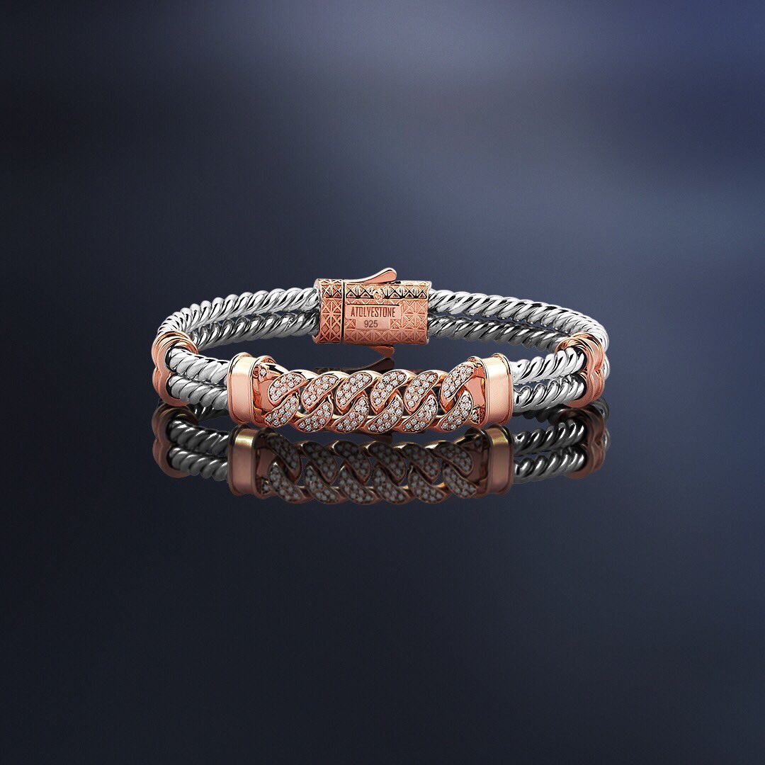 Atolyestone's tweet photo. New Arrivals | New Cuban Links Twined Bangle available now at https://t.co/eenYHBd964 [ Free Worldwide Express Shipping ] #silverbracelet #luxury #cubanlink #bestgiftever #atolyestone #mensfashion #bangle #mensbracelet #cubanlinks #chainbracelet #miamicubanlink https://t.co/kUzUjPV2m7