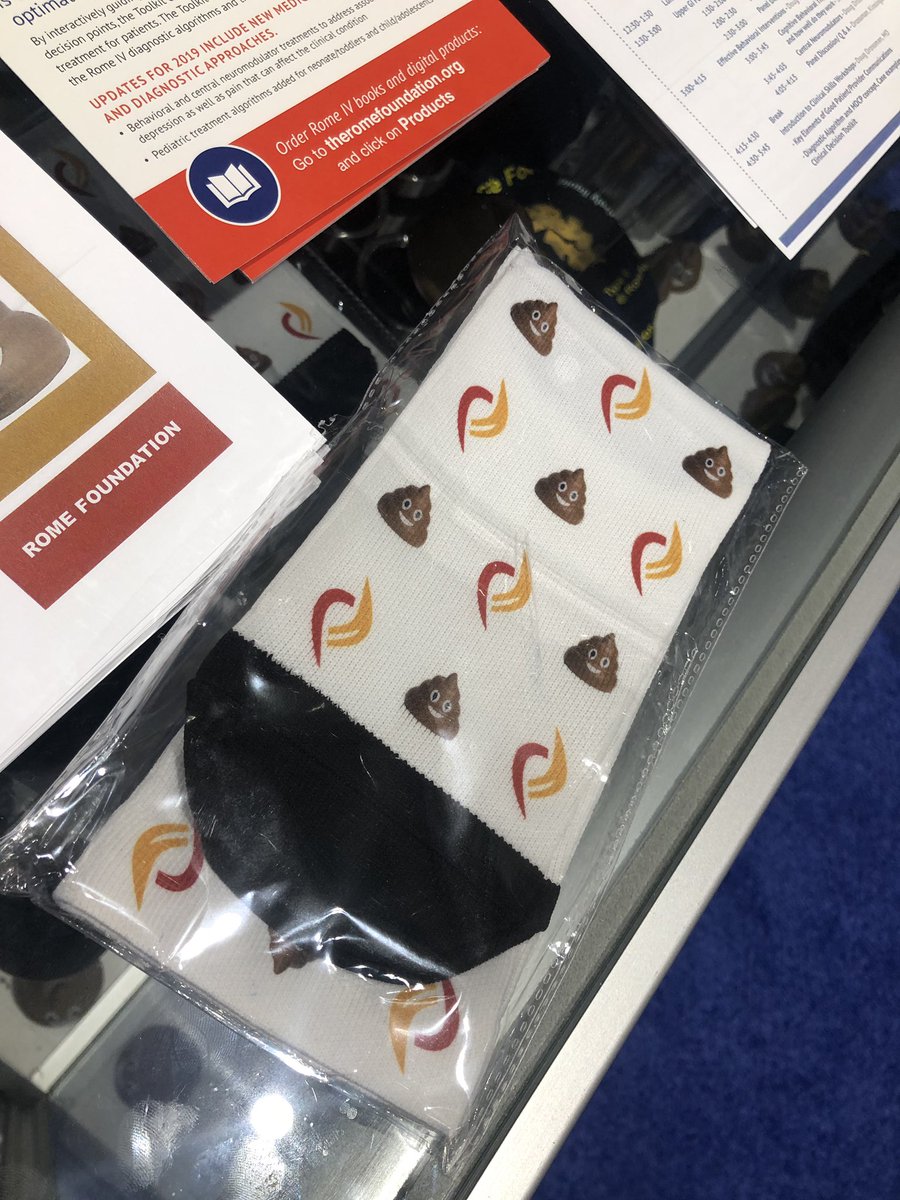 RomeFoundation's tweet photo. This year we’ve got mugs, socks AND shirts! RT this tweet and one lucky winner will receive their choice of item! Booth 746! #functionalGi #romecriteria #ddw19 #ddw2019 https://t.co/XfQTwNOlVH