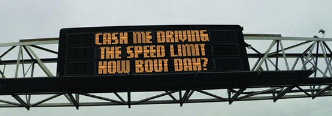 LincolnwoodPD's tweet photo. Cash me driving the speed limit! How bout dah? Make sure you slow down and drive the speed limit. #MoveOver #SlowDown #LincolnwoodPolice #HowBoutdah https://t.co/TO8m3KPXrd