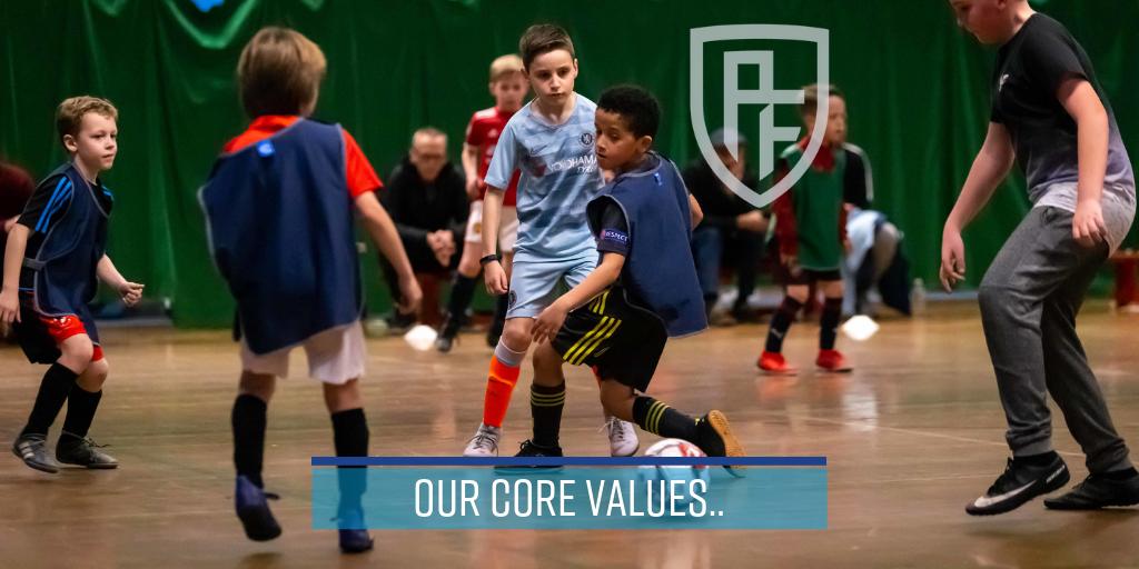 PlayFutsal_UK's tweet photo. As we prepare to launch in partnership with schools, local grassroots clubs &amp; community programmes from September, our core values are important to how we shape our journey, every session delivered by PlayFutsal will have the following 5 values at the very top of our priorities.. https://t.co/baqGL3DsQv