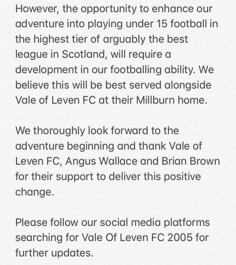 Dumbarton United 05s tweet media
