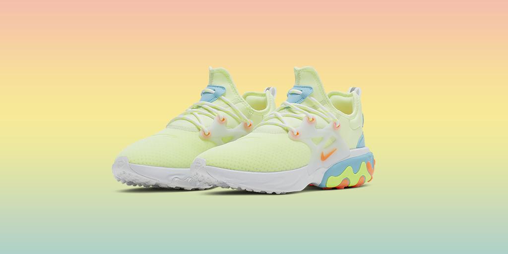 NikeLA's tweet photo. The Nike Sportswear React Presto 'Psychedelic Lava' is available in both Men's and Women's sizing at Nike the Grove and Nike Santa Monica. https://t.co/zHhBNPJwxa
