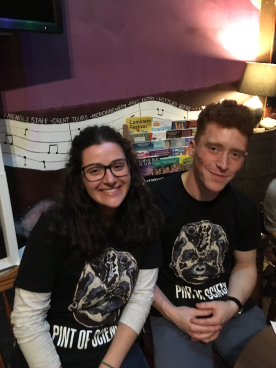 AFSRachel's tweet photo. Great first night @pintofscience. Thanks to the speakers and congratulations to Arianna and Andrew for brilliant organising #pint19 #undergradsrule https://t.co/558z08k2gN