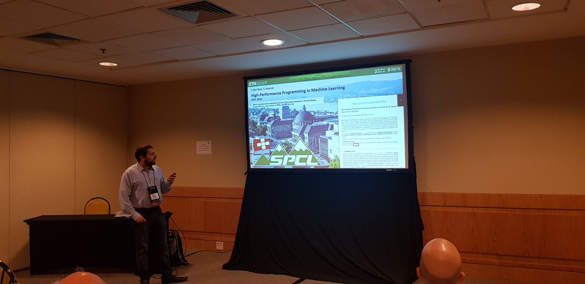 SPCL@ETH (@spcl_eth) on Twitter photo Tal <a href="/tbennun/">Tal Ben-Nun</a> talked today on “High #Performance Programming in #MachineLearning” and demystifying #DeepLearning during the HIPS workshop: hosting.cs.vt.edu/hips2019/ <a href="/IPDPS/">IPDPS</a> <a href="/CSatETH/">ETH CS Department</a> <a href="/thoefler/">Torsten Hoefler 🇨🇭</a> Tal <a href="/tbennun/">Tal Ben-Nun</a> talked today on “High #Performance Programming in #MachineLearning” and demystifying #DeepLearning during the HIPS workshop: hosting.cs.vt.edu/hips2019/ <a href="/IPDPS/">IPDPS</a> <a href="/CSatETH/">ETH CS Department</a> <a href="/thoefler/">Torsten Hoefler 🇨🇭</a>