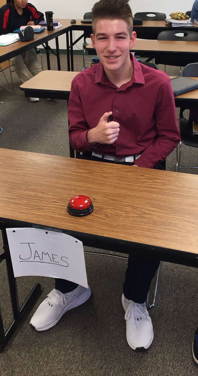 ljweldy's tweet photo. So ready to have @Jeopardy champ #JamesHolzhauer back on tonight after his two-week hiatus. Even some of my students are hooked...some even hope they can channel his skeelz for our own version of Jeopardy we use for review! https://t.co/ELAGUI6ba0