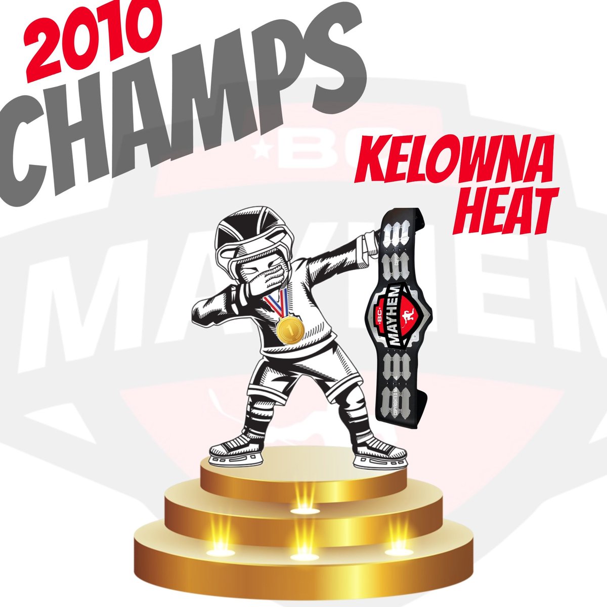 The 2010 Kelowna Heat take home the 2010 Division Championship at the #bcmayhem