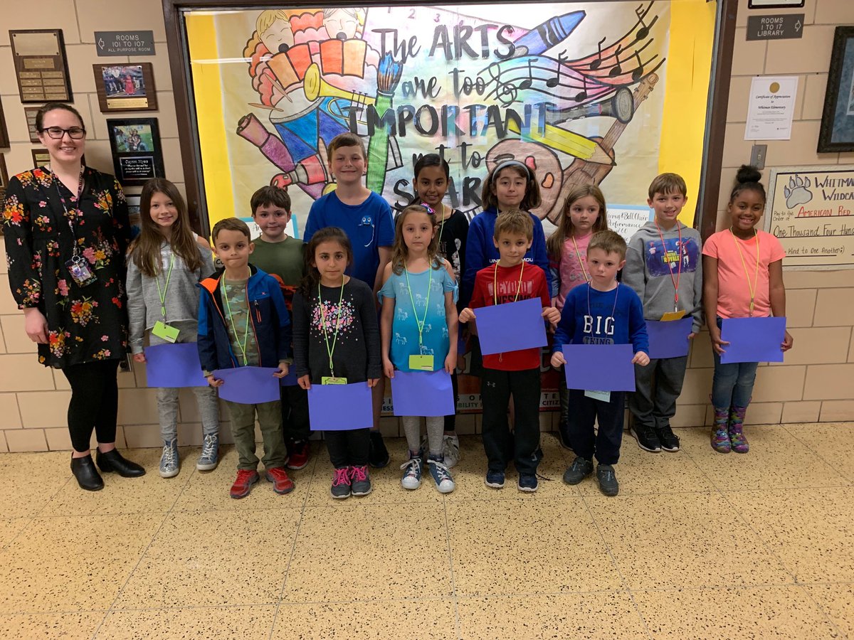 HerrAndersonWT's tweet photo. These Whitman Wildcats earned their character badges for RESPONSIBILITY and were selected by their teachers to represent their classrooms! #whitmanwtps #colorwhitmanwithkindness #whitmanfutureready @ArenzCorinne @Wtpscounseling @SuperintendWTPS https://t.co/xszVRek2AM
