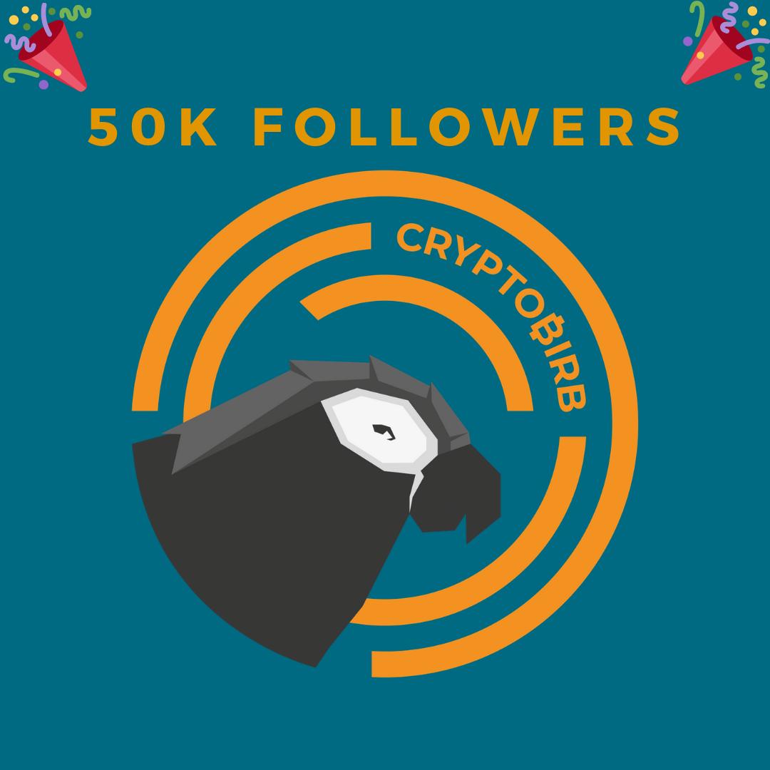 Greatest milestone of 50k followers is REAL🔥🙏
To celebrate I decided to launch THE WEEK OF PRESENTS for my followers

🎁#1
Starting NOW for a limited time EVERYBODY CAN JOIN MY EXCLUSIVE DISCORD FOR FREE!

To sign up:
•Like this tweet
•RT
•Follow <a href="/TheBirbNest/">THE ₿IRB NEST</a> &amp; DM us THERE❤️
