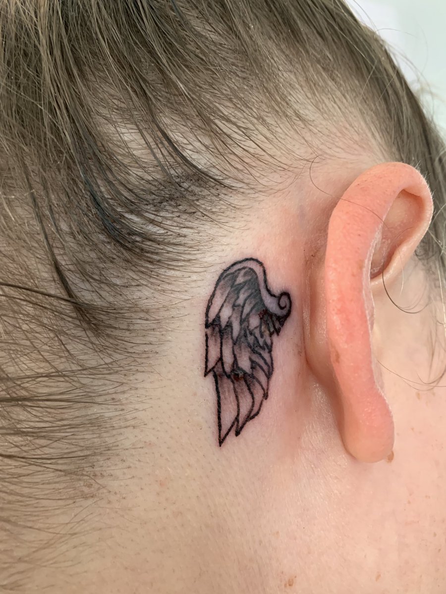 Behind the Ear Angel Wing Tattoo Meaning