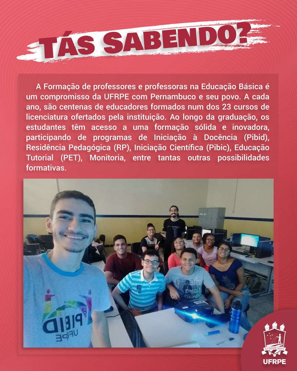 mbcleao's tweet photo. UFRPE: Tás sabendo??? https://t.co/TM5hOvIju0