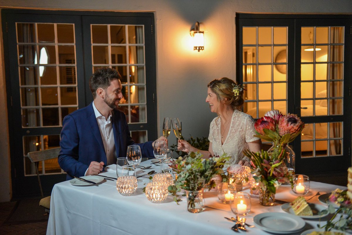 An intimate #Elopement dinner for two