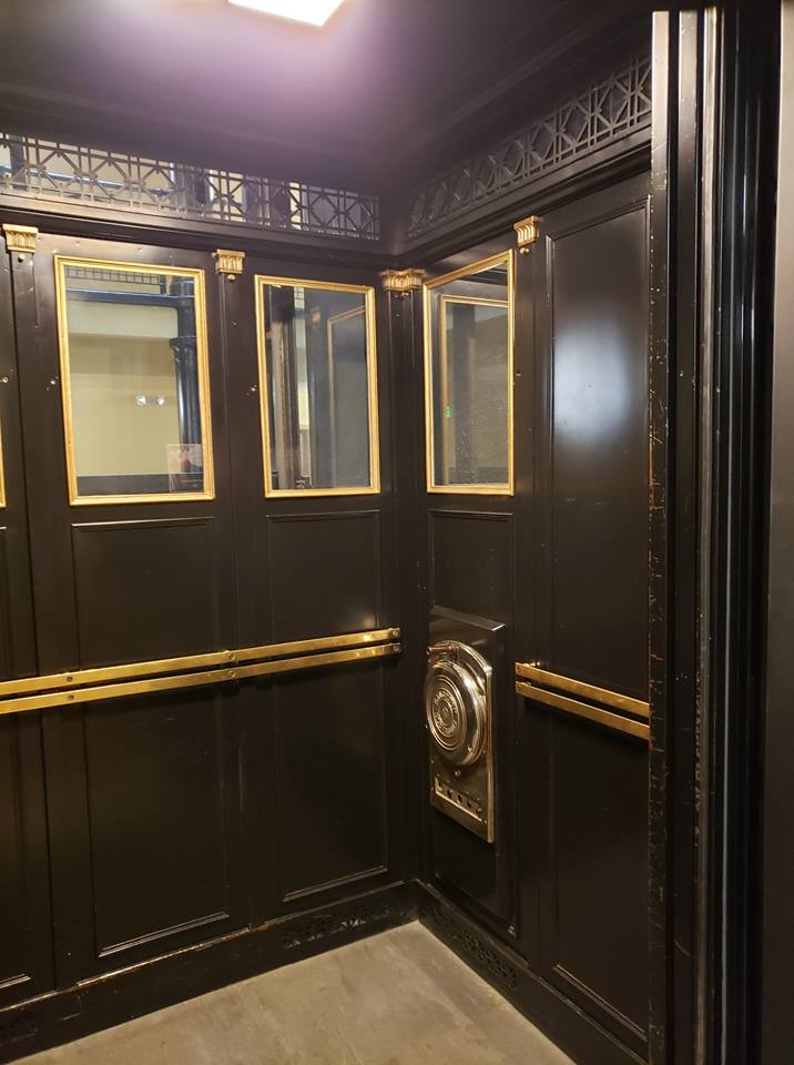 The original Pioneer Press building had the first set of glass elevators in the whole United States! Beautifully restored to meet the needs of today's renter! #didyouknow