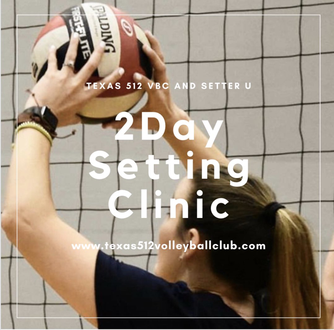 Texas512VBC's tweet photo. We are excited to announce that we have teamed up Jesi Grisham-Perez creator of @setter_u to lead both of our 2 Day Setting Clinics on June 11-12 and June 25-26. Head on over to our website to register. Spots are limited. https://t.co/K5mBU7Fils
#setteru #tx512 https://t.co/UePdYoc4Xw