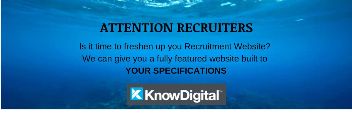 Attention Recruiters, if you are looking for a new Recruitment Website let's have a chat and go through how we can help. 

#recruitment #websites #knowdigital #webdevelopment 
#recsites #letschat