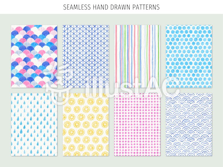佐藤ぶらお イラストacに作品投稿しました 色鉛筆で描いたシームレスパターンなど パターン系はdl伸びる伸びないは置いといて 作るの楽しいから好きだな イラストac パターン 模様 和柄 T Co G8qgaqgwfq T Co Aplqesrr3b Twitter
