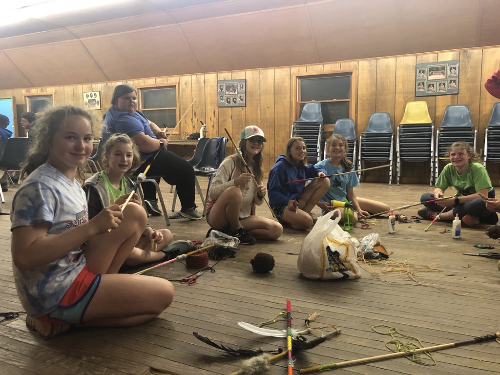 nicolewainscott's tweet photo. Craft fun at Camp Ohio!  Lights out and heading to bed. Another great day planned tomorrow. #CampOhio2K19 #GHSDreamBig @brittnysharma @sjk1018 @LeesTracie https://t.co/wngcQyF05E