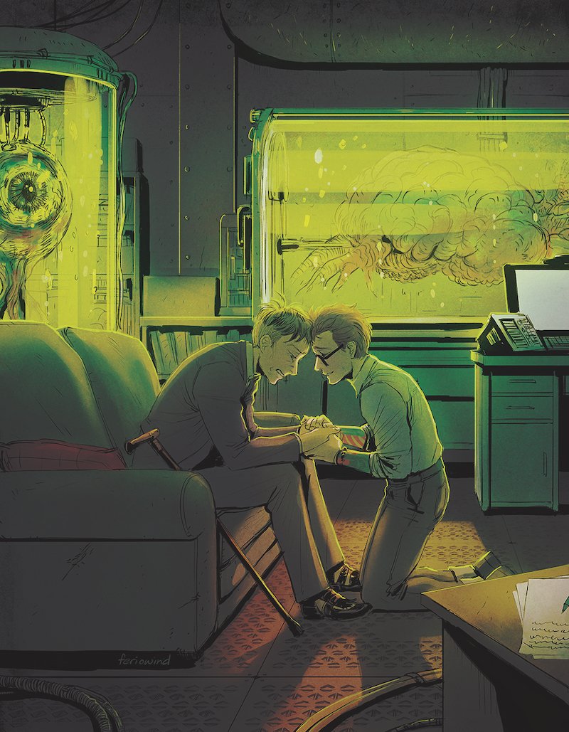 KaijuFerio's tweet photo. Woo finally posting this online, my piece for the @NewmannZine ! https://t.co/nB7j3QIqCp