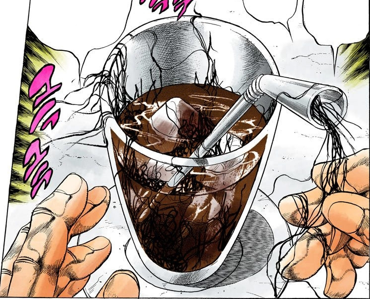 "It just occurred to me, but I hate straws and have never once used them. When I drink with them, it's just awkward. " - Hirohiko Araki, Ultra Jump June 2014