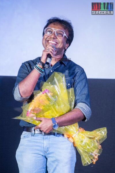silverscreenin's tweet photo. #DImman at the #Gypsy audio and trailer launch yesterday.

@immancomposer | @iamnatashasingh | @Actorjiiva | @Dir_Rajumurugan | @Music_Santhosh | @selvakumarskdop | #GypsyAudioLaunch

More pictures here: https://t.co/8fIKgPl3bA https://t.co/aTUoOgREWT