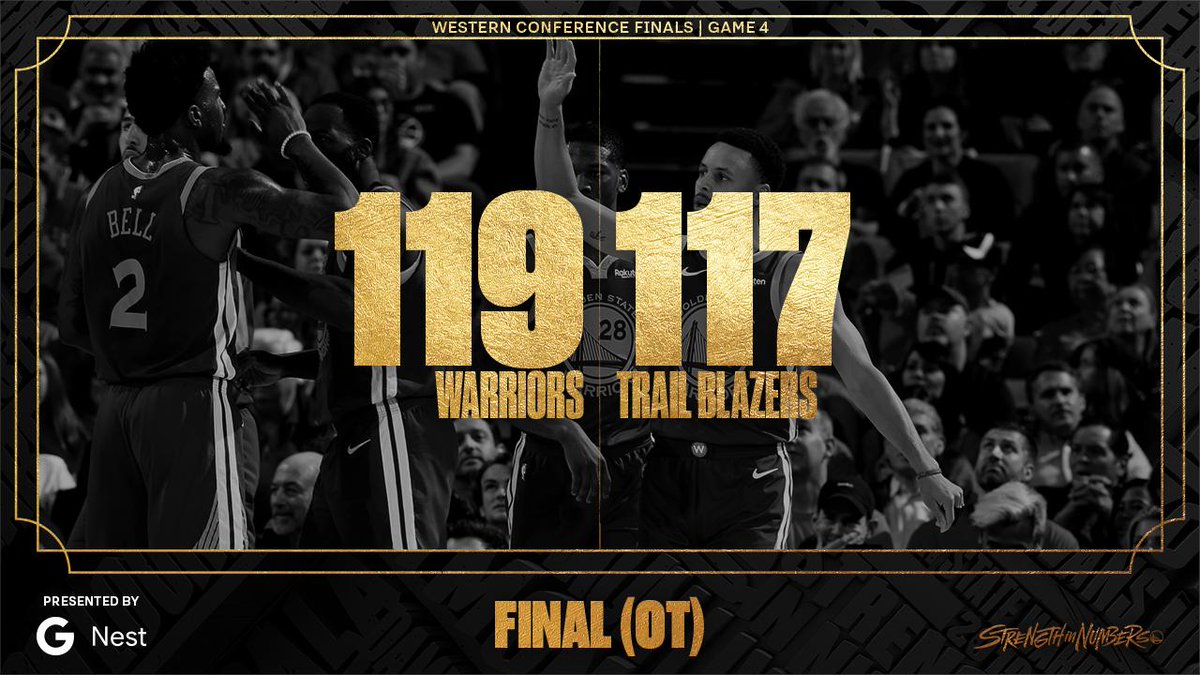 warriors's tweet photo. W.

Warriors win the series 4-0. https://t.co/SrwGbyPnKI