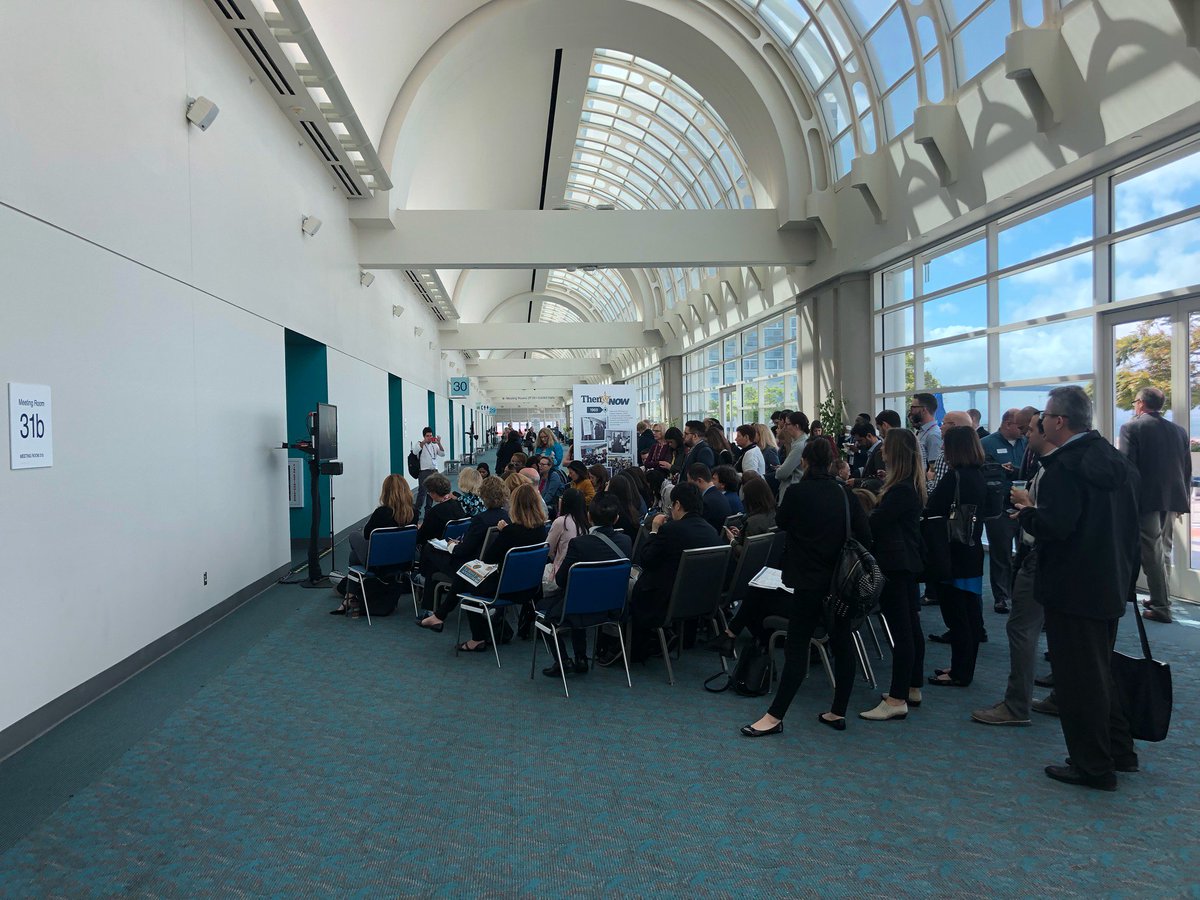 IrisWangMD's tweet photo. The room AND the halls were packed for the talk by @AdamBledsoeMD discussing his research in #celiac disease with @josephmurrayMD! Sxs (except diarrhea) are not great predictors of villous injury. But diarrhea should prompt consideration of small bowel reeval. #DDW19 #MayoDDW19 https://t.co/t5rc3NQIfL