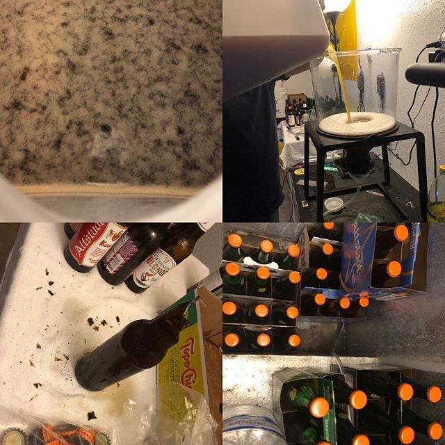 ric3r's tweet photo. #summerwheat ready for #bottlingday beer looks and tastes great! Had a mishap with capping and ended up with 2 broken bottles. Might be time to upgrading our bottle capper! #2Rbrew #cctx #stilllearning #homebrew #homebrewing #itsallgood https://t.co/jW0YGn11Jr