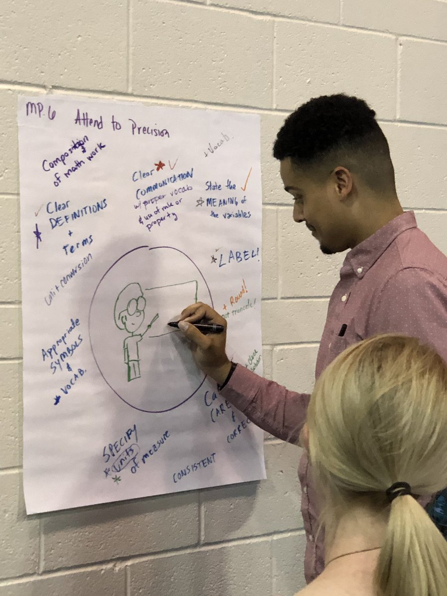 Justus2Teach's tweet photo. HS Math teachers taking a deep dive into the Mathematical Practices. What do they look like, sound like, and feel like for students?! #JCPSMath @JCPSAsstSuptTL @SusanJCPS @kids_inspire https://t.co/L00VP2aGaP