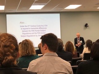 WCGClinical's tweet image. ⁦WCG VP of Process &amp;amp; Strategic Improvement, Jeffrey A Cooper celebrated #ClinicalTrialsDay by presenting on the revised #CommonRule ⁦@sharphealthcare⁩ in San Diego. #clinicalresearch