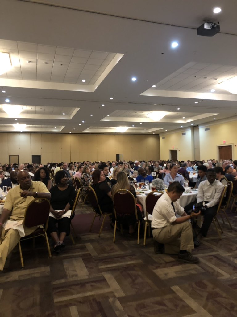 graycasoccer's tweet photo. Packed house at @GCA_WAREAGLES Athletic Banquet 🏈🏐⛳️🏀⚾️🥎⚽️ 🏃 🏃‍♀️ at Brookland Baptist Conference Center in @WestColumbiaSC. 10 Region 🏆 Championships. Two State Championships 🥇 🏀⛳️@GCAHoops @gcawareagle @coachholmes54 https://t.co/DR0GDtk4o0