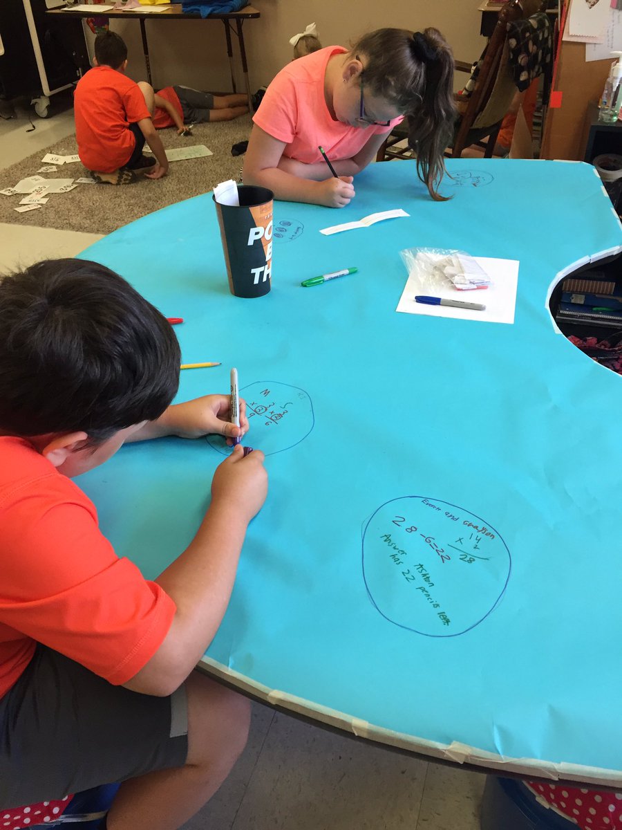 dh3592's tweet photo. Even on Field Day my kids are working hard solving math problems! #LoveMyKids #BKRoars https://t.co/q8ZpCSqeow