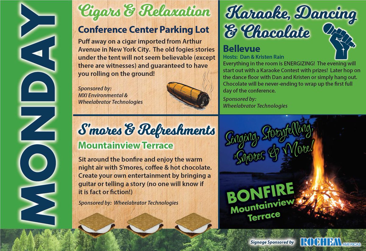 We hope you’re in the mood for chocolate.  Build s’mores by the bonfire or grab your chocolate with a side of karaoke and dancing. Take advantage of #nyfedconf networking with plenty of options starting at 8:30 tonight!