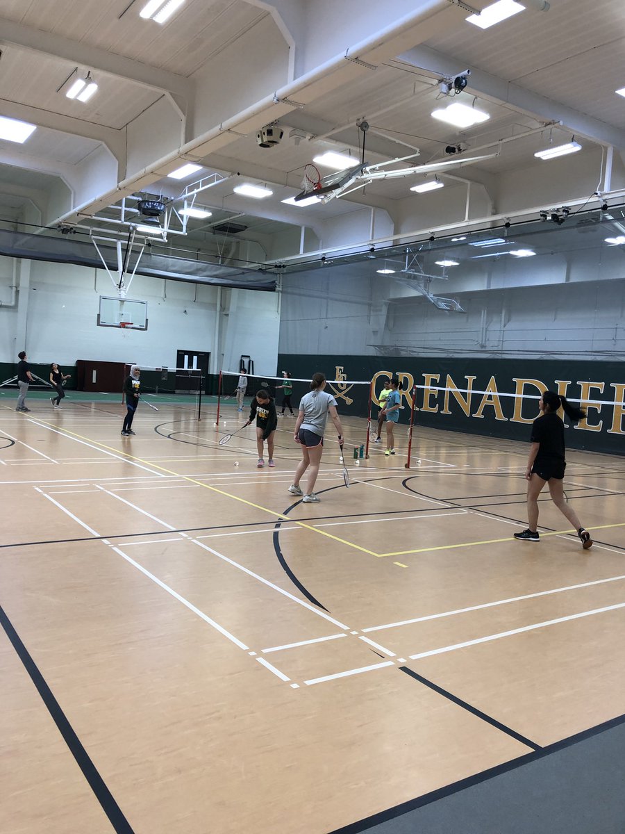 GrensBadminton's tweet photo. Huge thank you to all who came out to play in our 1st Annual student and staff 🏸 tournament!! Congrats to the 1st-6th place finishers! Lots of fun and great badminton out there today. Already excited for next year!! #WeAreEG https://t.co/7O1X5mxENa