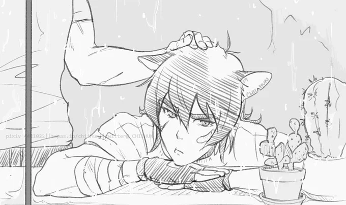 got lucky and had a crumb of free time? ~ quick kitty keef sketch &lt;3 #sheith #vldkeith #VoltronLegendaryDefender 