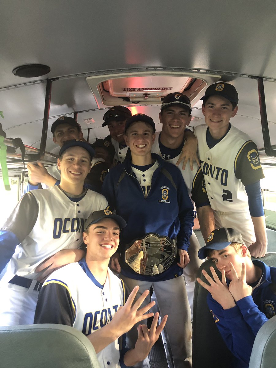 <a href="/GoOconto/">OUSD</a> ends the conference schedule with another big win. Home game on the road against GBNEWL, 13-3. <a href="/sdurand_2/">Sean Durand</a> improves to 7-1, going 4 2/3. Logan Allan gets the Diamond Commander with 5 SB. Still hot! #thesepantsstartingtosmell @PBRWisconsin <a href="/WIBallCentral/">Wisconsin Baseball Central</a>