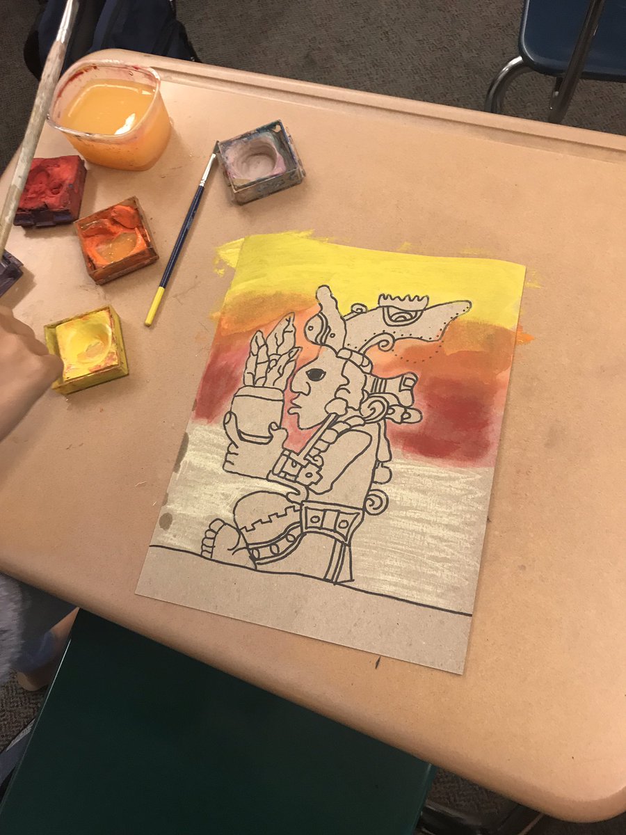 Core7WCI's tweet photo. Mayan Art funded by WCEF.  Thank you! #WCEF #WCIProud https://t.co/lwgQfoieId