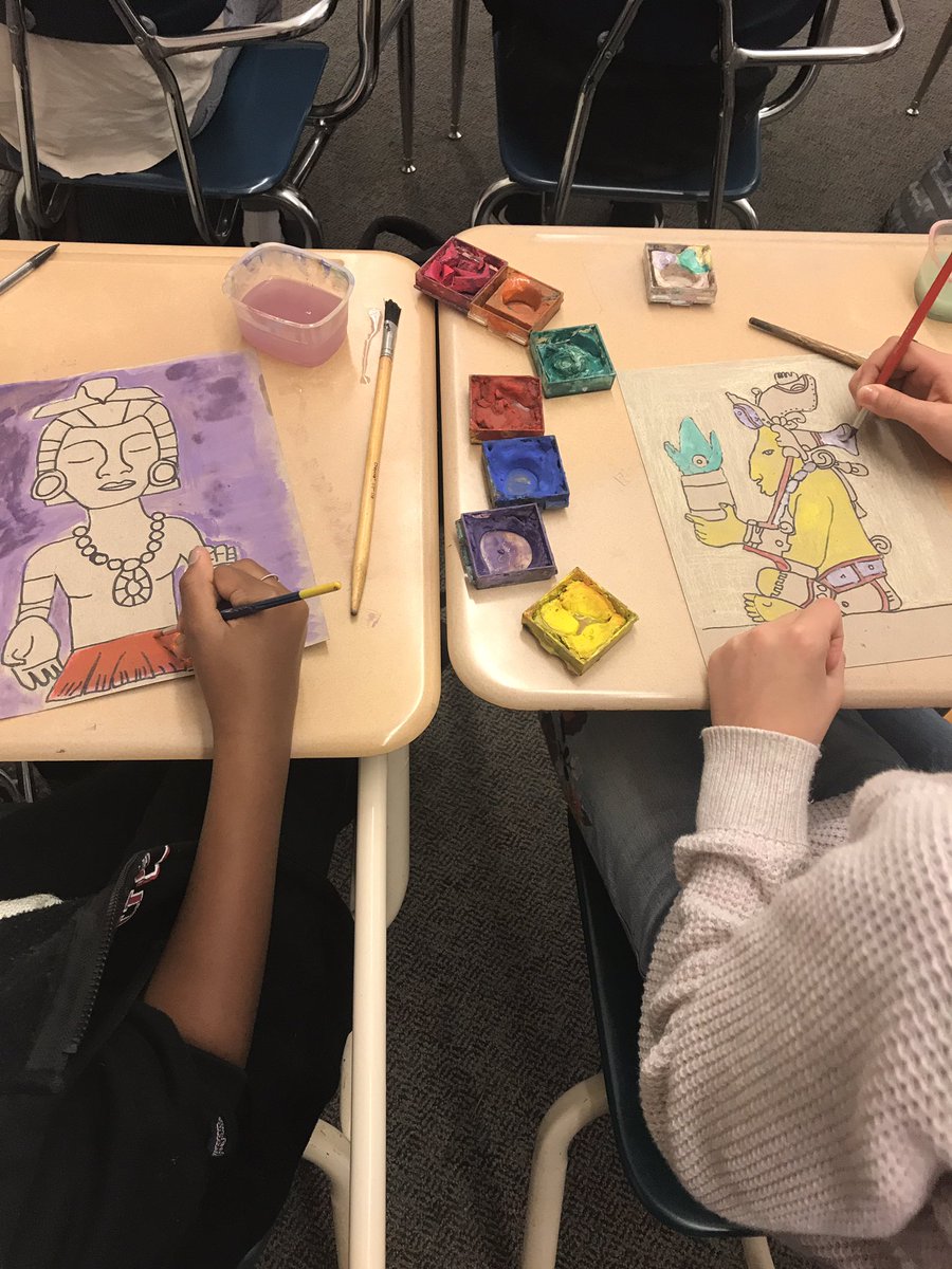 Core7WCI's tweet photo. Mayan Art funded by WCEF.  Thank you! #WCEF #WCIProud https://t.co/lwgQfoieId
