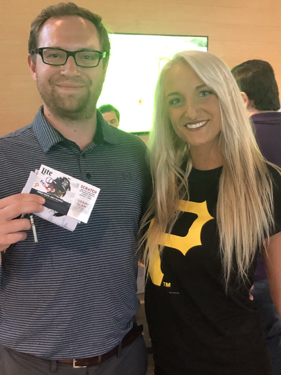 sunsurfer09's tweet photo. Our @MillerLite Grand Slam scratch off ticket winner @TopgolfPittsbu1!! @M2Third @Pirates #itsmillertime🎟🍻🏌️‍♂️ https://t.co/y3PHlLEJTL