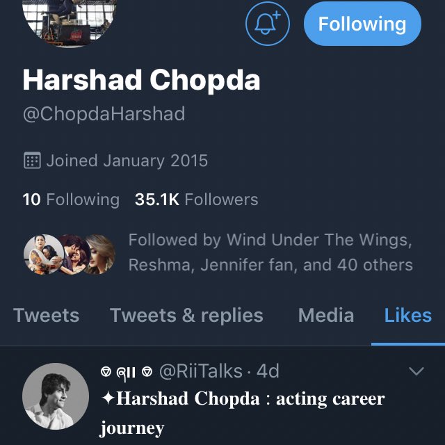 RiiTalks's tweet photo. 21.5.2019

I DONT KNOW HOW TO REACT I WAS NOT PREPARED FOR THIS MOMENT😭

FINALLY @ChopdaHarshad NOTICED MY VM &amp; HE LIKED 

THANK U SM EVERYONE😭❤️ https://t.co/paSIxaEuu5