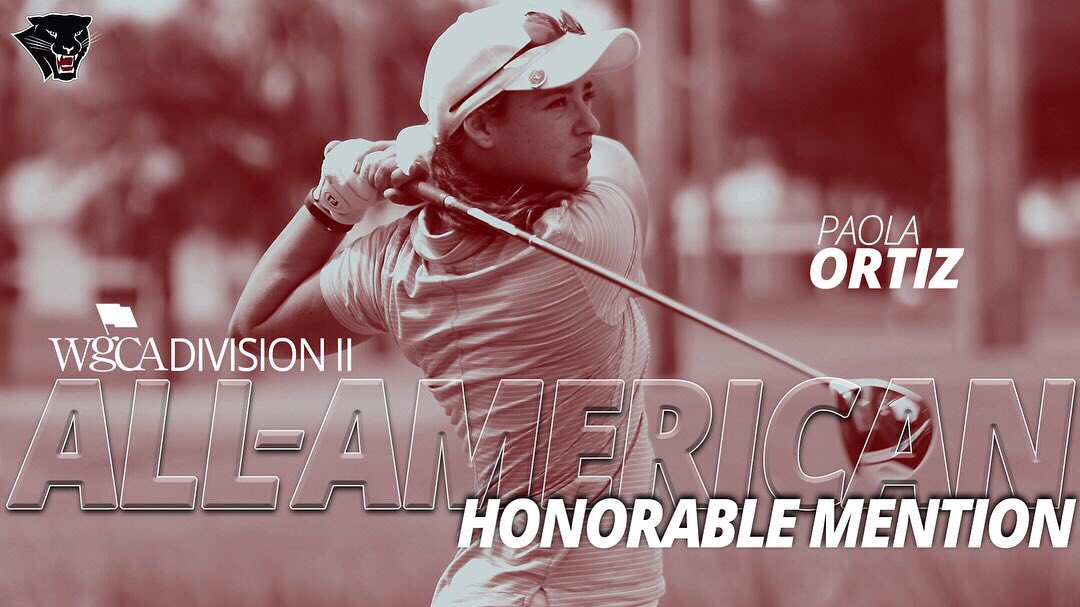 FloridaTechWG's tweet photo. We picked up 3️⃣ All-American awards today from @WGCAGOLF!

Congrats to @noellezoebeijer (2nd Team), @lucyeaton96 (2nd Team) and @PaolaOrtizE (HM)‼️🐾🏌️‍♀️ https://t.co/7WgCWIHdcw
