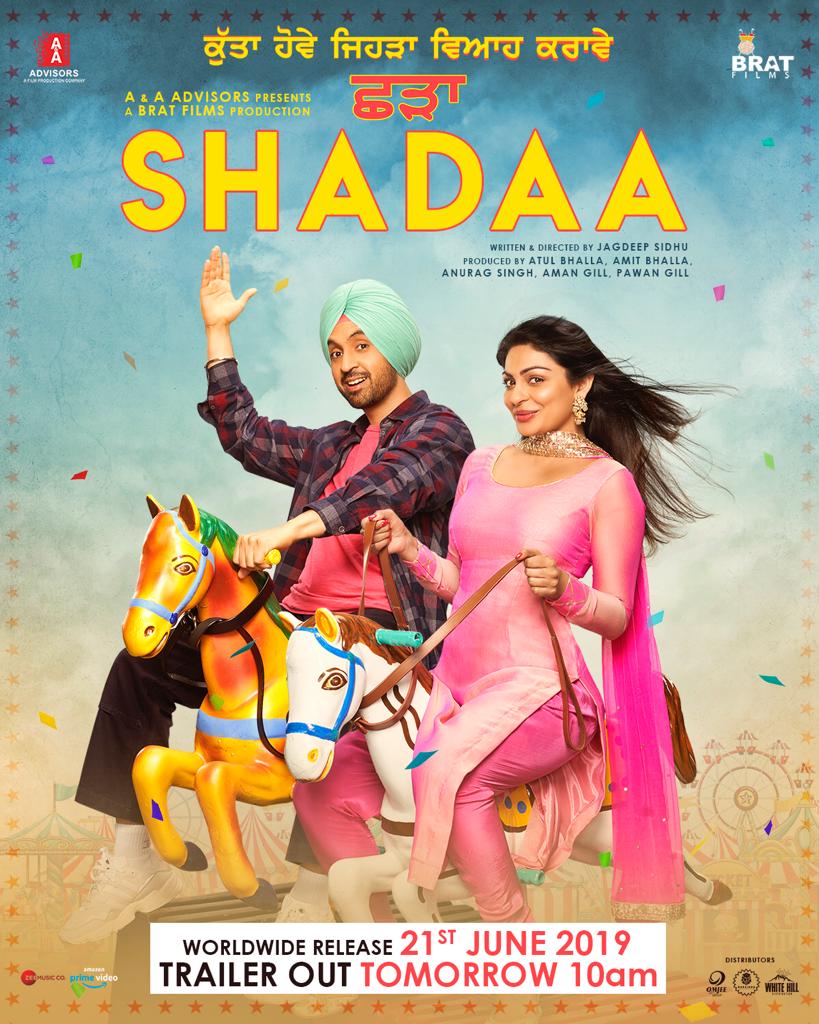 viralbollywood's tweet image. 2nd Ranga Rang poster of Diljit Dosanjh’s upcoming punjabi film #Shadaa, trailer will be out Today morning 21st May at 10am !! 🚀 🎉 🥳 🎈

@diljitdosanjh, @neerubajwa
@AandAAdvisors @brat_films #JagdeepSidhu @atulbhalla78 @amitbhalla79 @SinghAnurag79 @theamangill 
@PawanGill