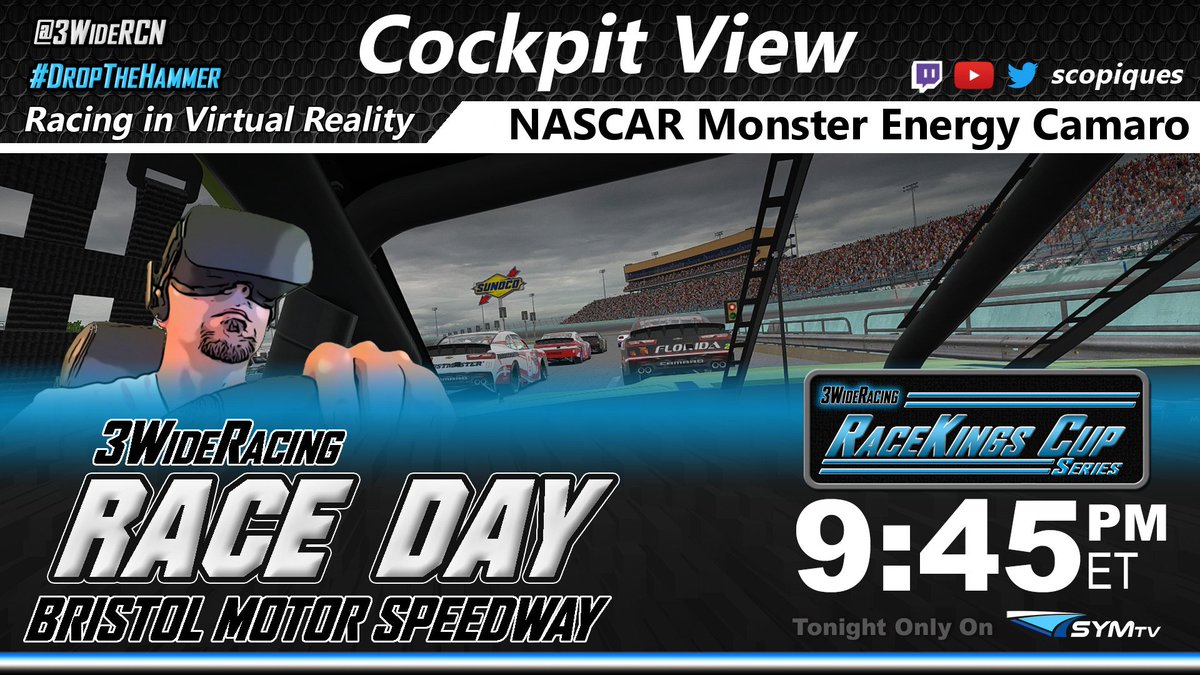 scopiques's tweet photo. Broadcasting @PPG_Racing #39 VR Driver view for @3WideRCN race tonight!
Green flag at 9:45 PM Eastern. #DropTheHammer 

Twitch: https://t.co/eEm8SbHIS5                      
YouTube: https://t.co/uNPEZKRedW          

Full field broadcast by @sym_tv https://t.co/aj53rTT5p5