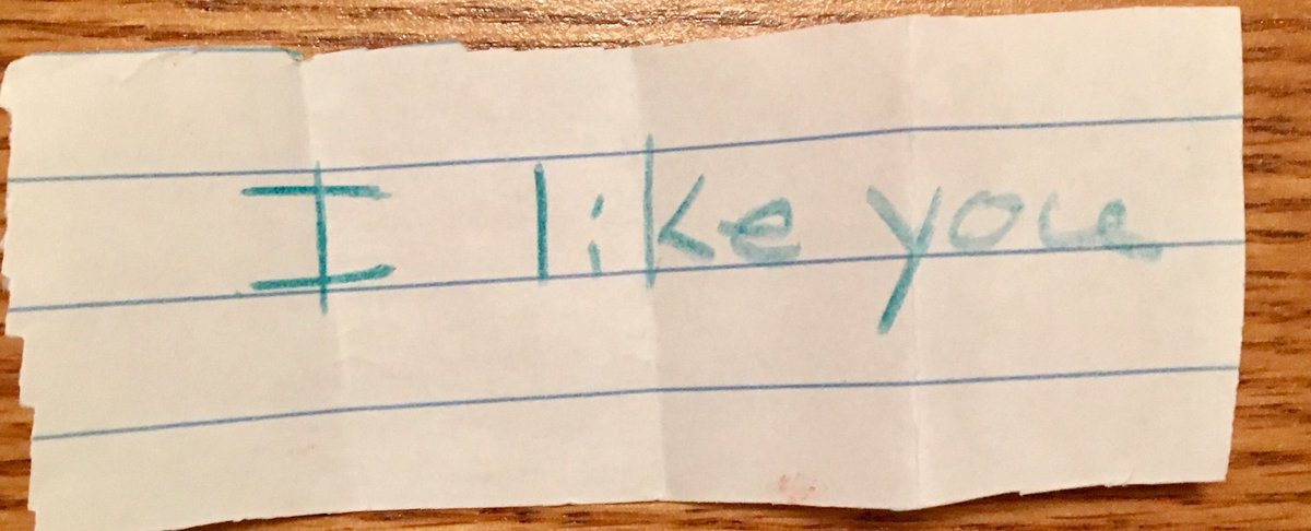 JillOsborne1117's tweet photo. A student slipped me a note in my suit pocket today 😊 https://t.co/SaJfmIlm8H
